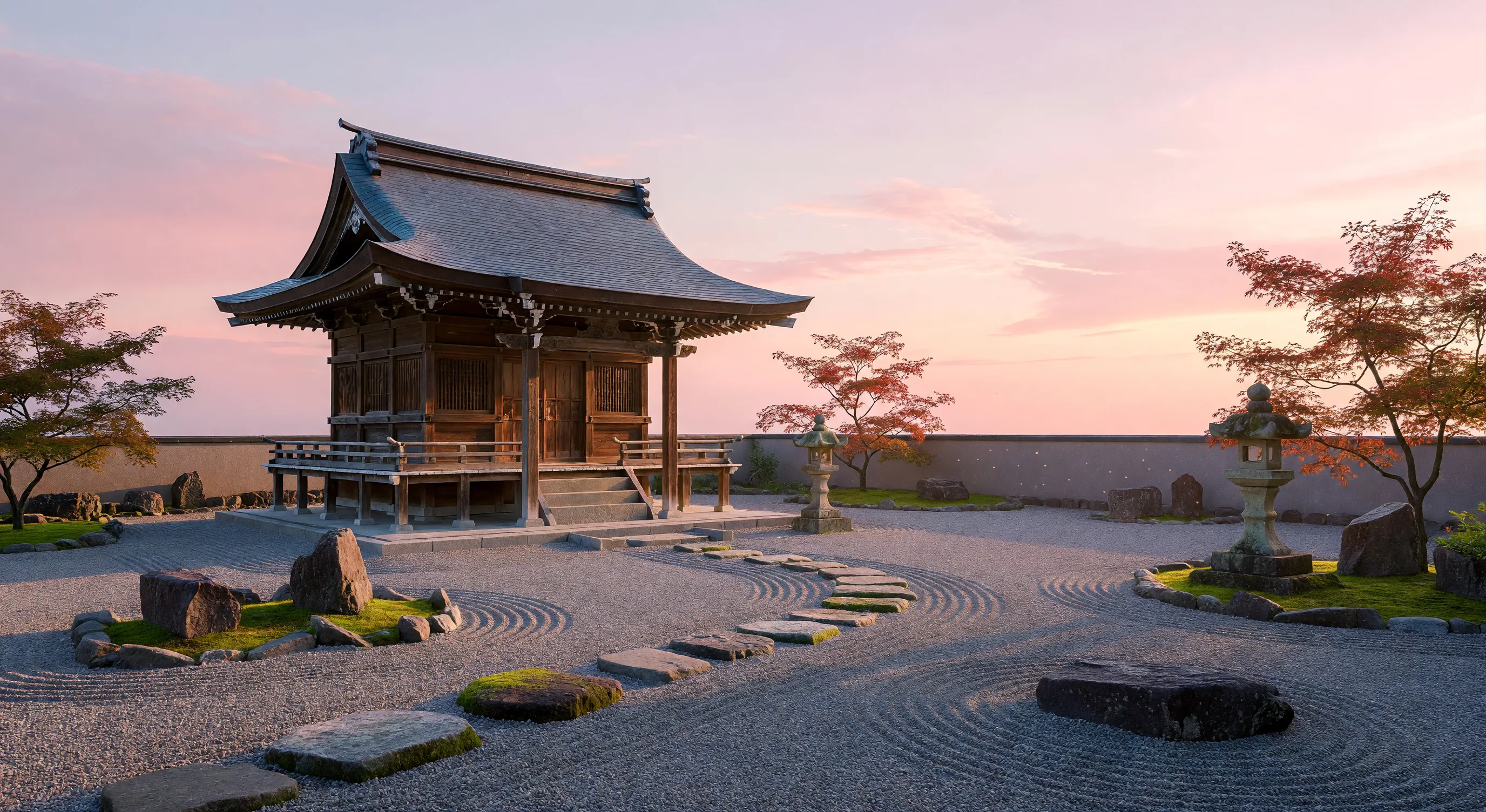 寺院の庭